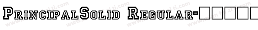 PrincipalSolid Regular字体转换